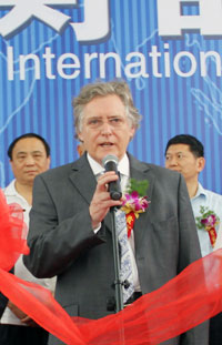 Mr. Peter Mason, President of the OIML, delivered a speech to express the wishes of complete success of InterWEIGHING2012.